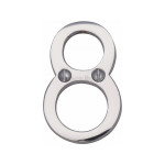 M Marcus Heritage Brass Numeral 8 - Face Fix 51mm 